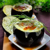 とろ〜り😍丸茄子のとろけるグラタン