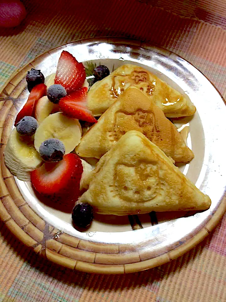 Red~White ~Blue hello-kitty Pancake🇺🇸❤️🤍💙|🌺IAnneさん