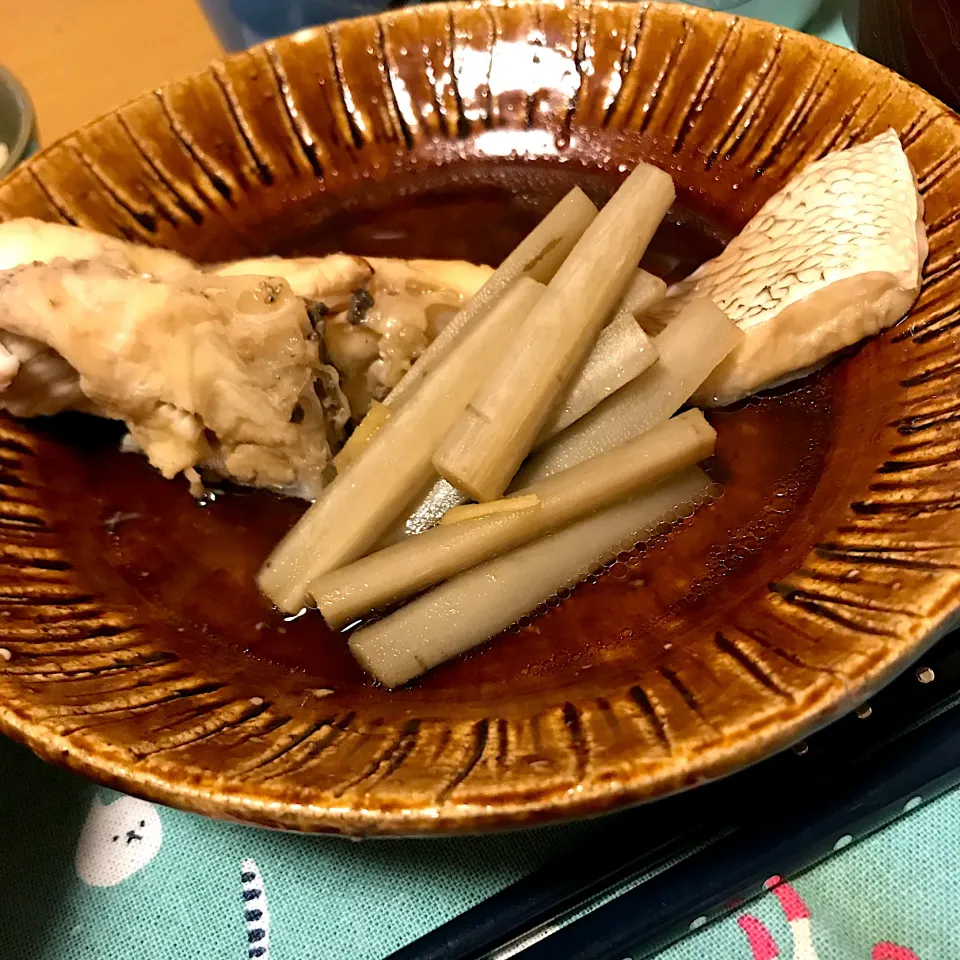 鯛とゴボウの煮物|あさかさん