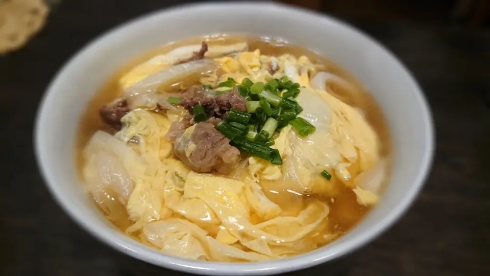 Snapdishの料理写真:ふんわり玉子の肉うどん|sawoさん