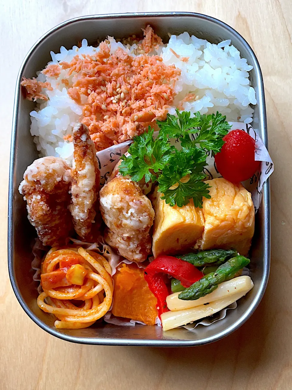 今日の中学生男子弁当🍱|はぴたさん