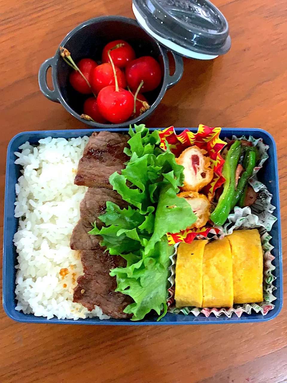 Snapdishの料理写真:2021/7/6 中学2年息子弁当|こうれい母さん