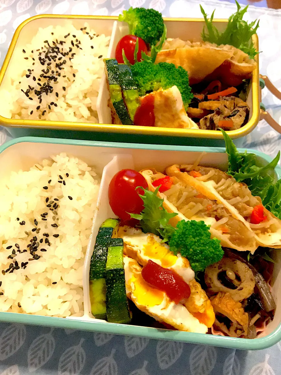 2021.7.7  ＊今日のお弁当＊春巻き＆ひじきの煮物＊|rinrin*mama*さん