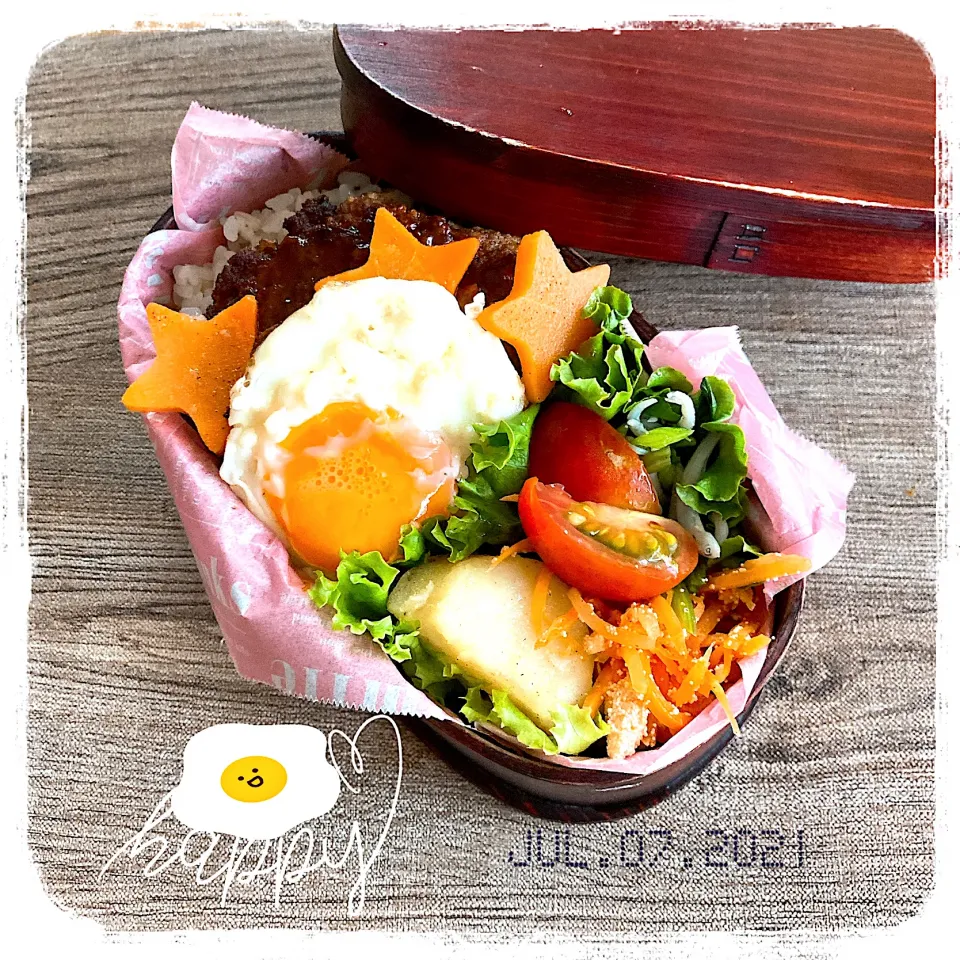 7/7 ☺︎ ハンバーグ弁当✩.*˚|jon2さん