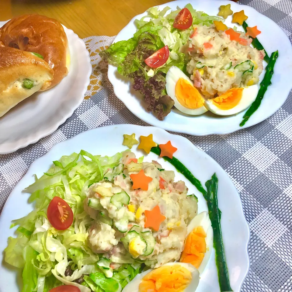 カリカリベーコンと粒マスタード入りポテトサラダ|さらっと🍀さん