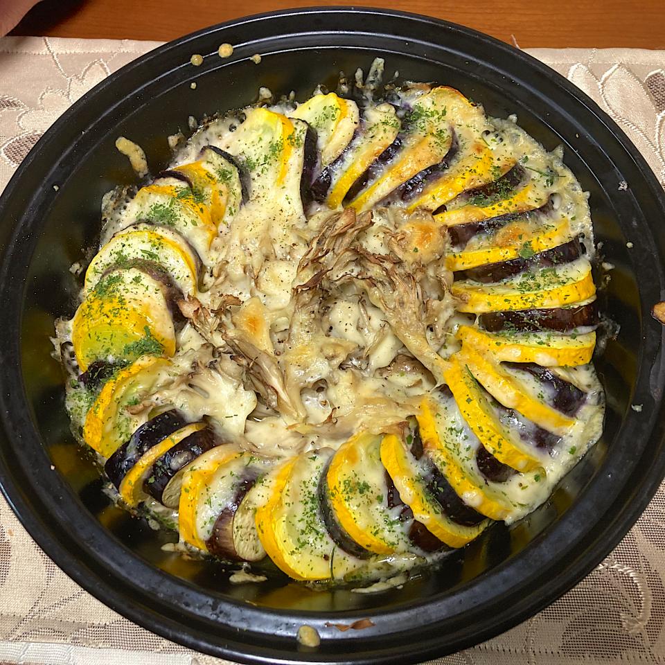 ズッキーニとひよこ豆とキノコの詰め物のレシピ