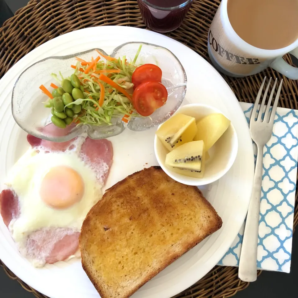 今日のワンプレート朝ごパン|Yunさん