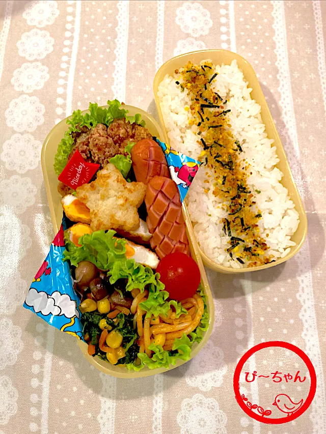 Snapdishの料理写真:次女☆専門学生弁当🎋180日目|☆ぴ〜ちゃん☆さん