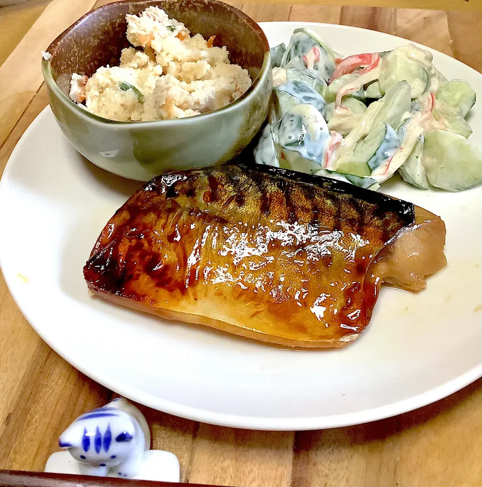 今日の夕飯🐟|みずはらさん