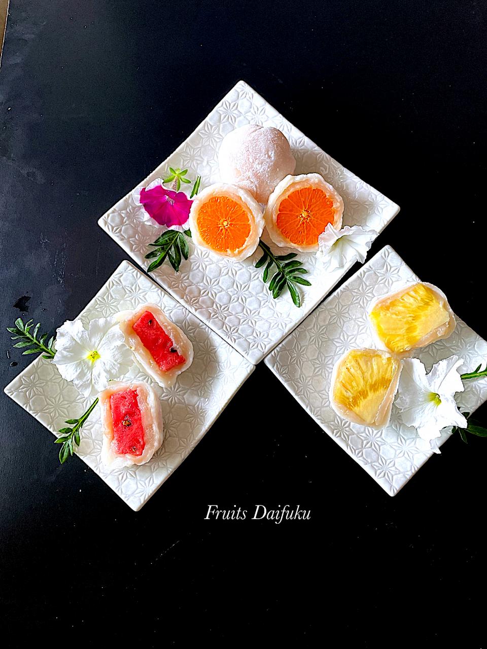 フルーツ大福　パラダイス🍊🍍🍉ver.4  あんことフルーツのバランスについて