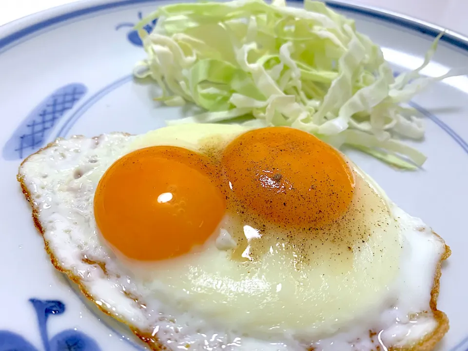 Snapdishの料理写真:双子の目玉焼き|まーまさん