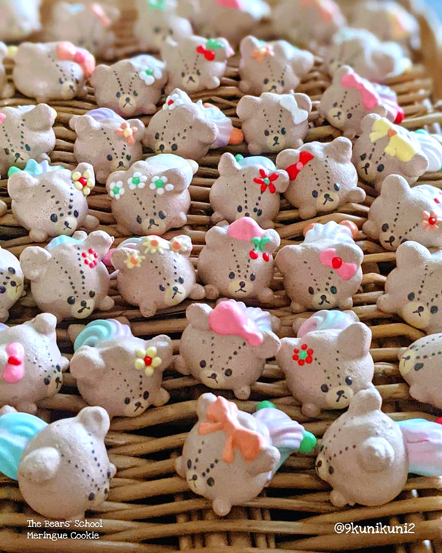 メレンゲクッキーくまのがっこうのジャッキーで メレンゲクッキーを作りました くぅちゃん Snapdish スナップディッシュ Id B5viqa