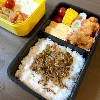 Snapdishの料理写真:夫・娘弁当|mamarunさん