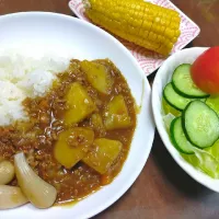 ひき肉カレー|いず🔰さん