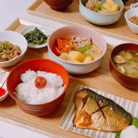 Snapdishの料理写真:サバの塩焼き🐟|くまこさん