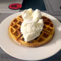 waffles with Ice Cream