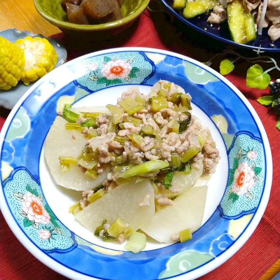 かぶとひき肉の煮物|とまと🍅さん