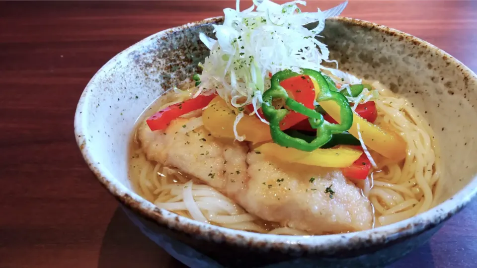 Snapdishの料理写真:イトヨリの南蛮漬そうめん|半田手延べそうめんの店 阿波や壱兆さん