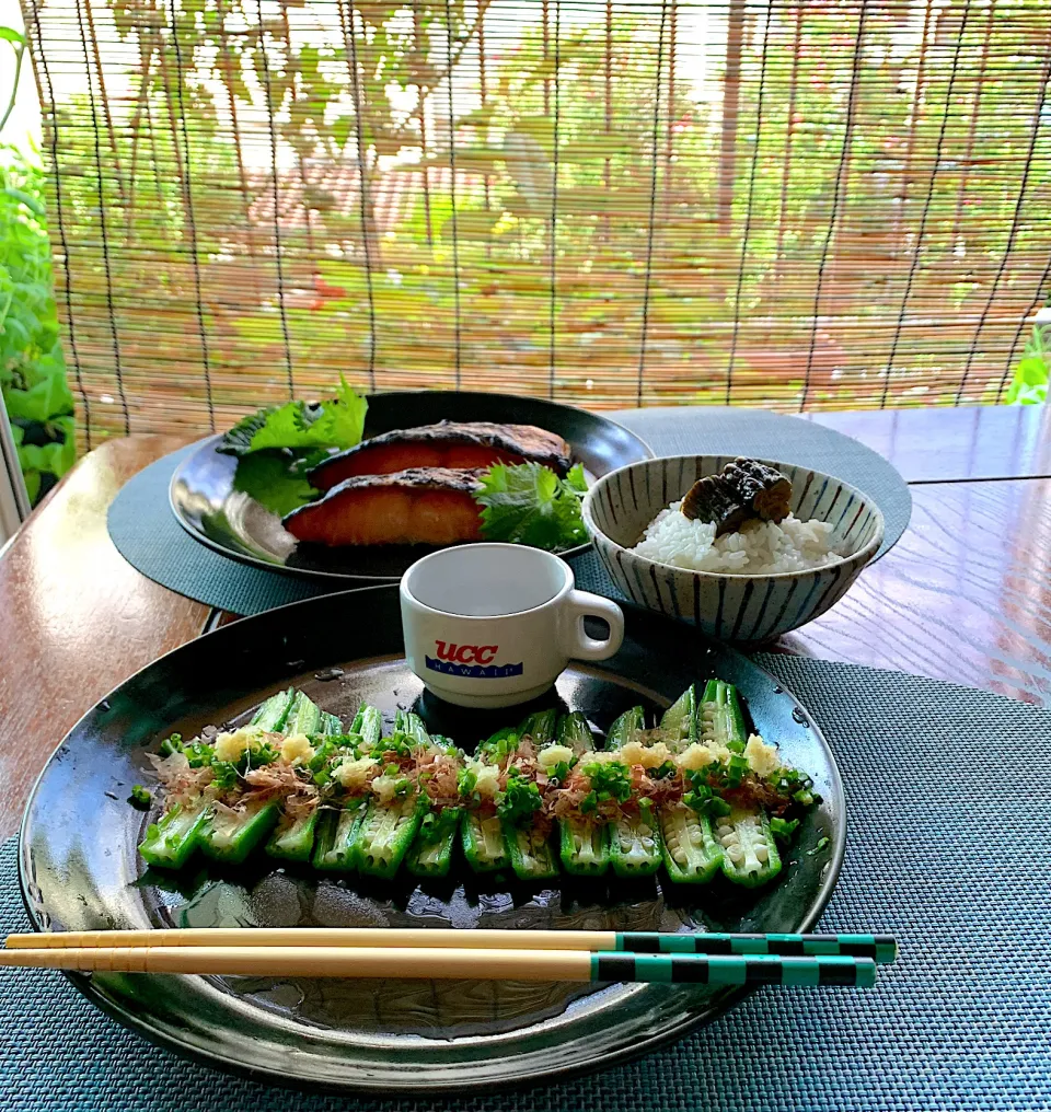 Snapdishの料理写真:七海さんの料理 オクラの刺身#夏野菜|シュトママさん