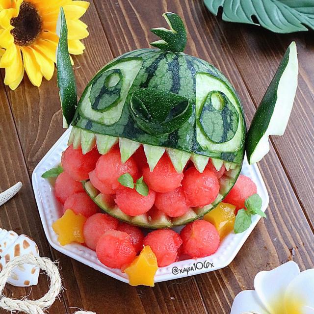 夏休み恒例 フルーツ工作作ってみよう Snapdish スナップディッシュ