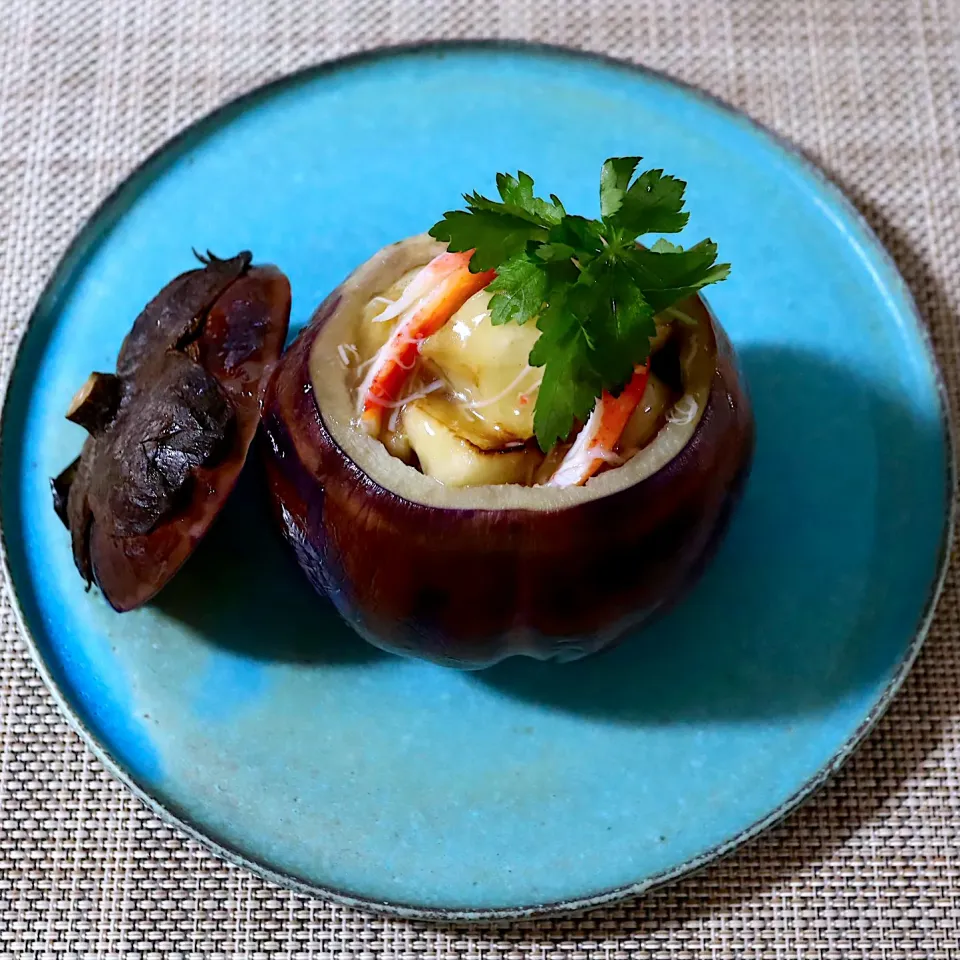 絹なすの葛煮|かおるさん