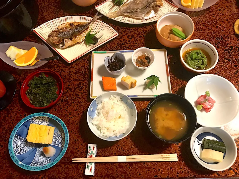 Snapdishの料理写真:温泉宿の朝ごはん|sayaさん