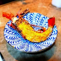 Grilled Australian lobster with urchin sauce|Antonyさん