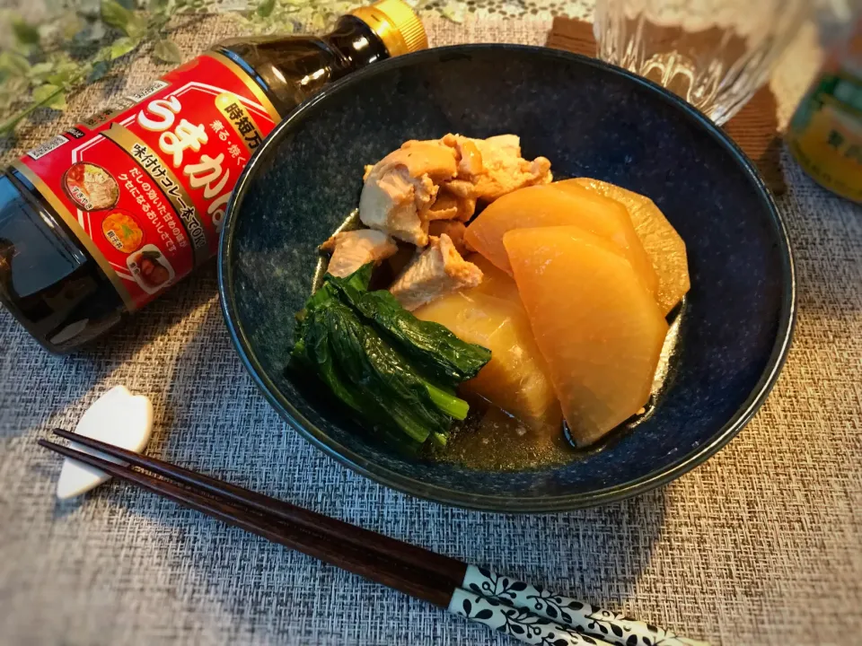 うまかばいde大根と鶏肉の煮付け|まなまな♡さん