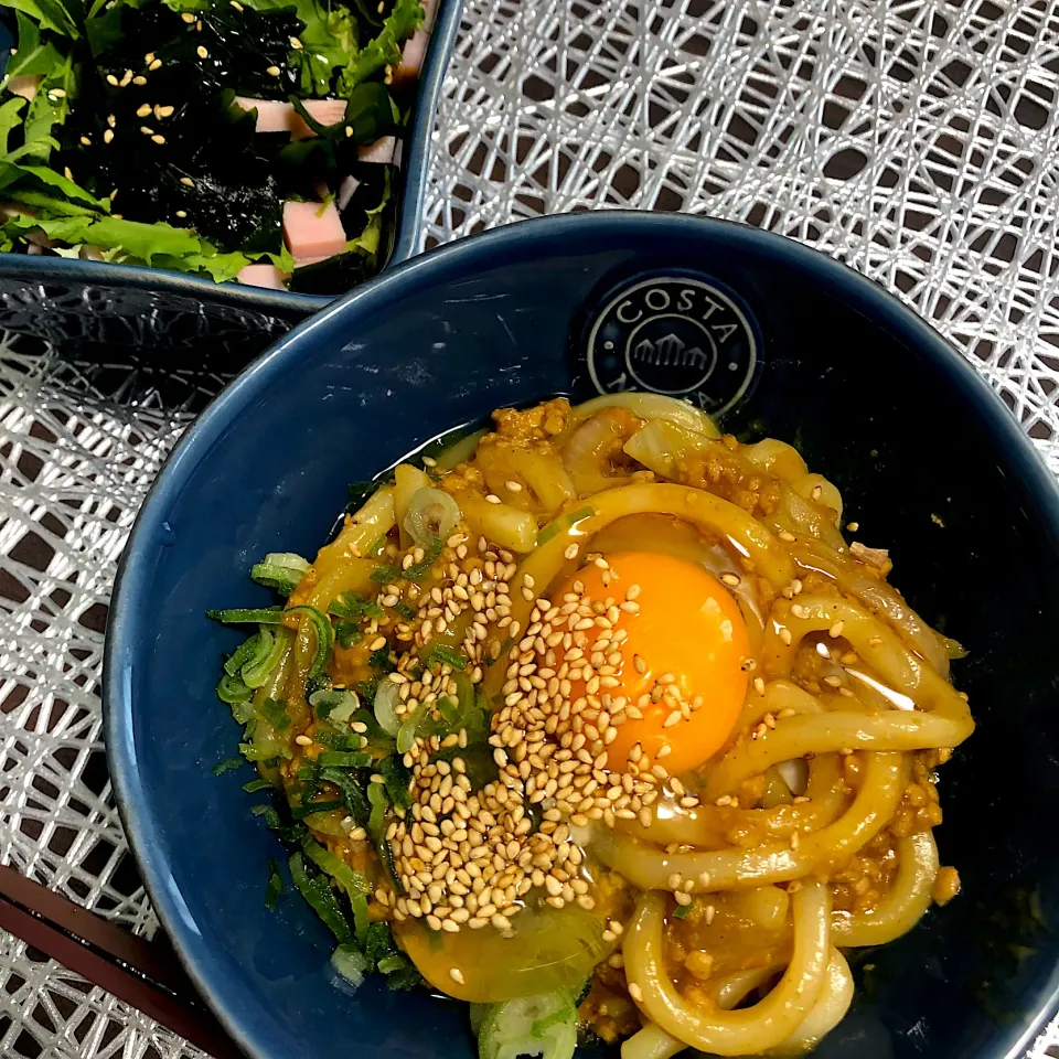 焼きカレーうどん|安侑美のロカボ日記✈︎さん