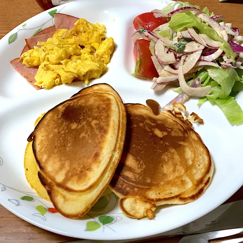 パンケーキで晩御飯|みんみんさん