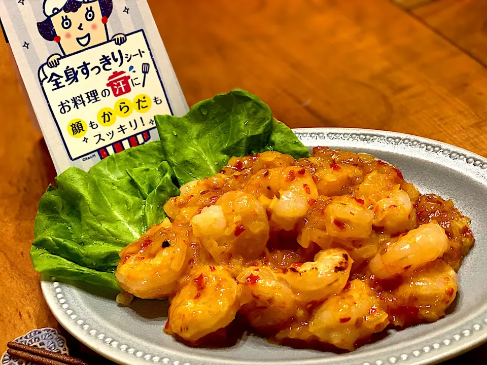 ピリ辛マイルド☆スイートチリソースとマヨネーズで作るエビチリマヨ🍤|まめすけ。さん