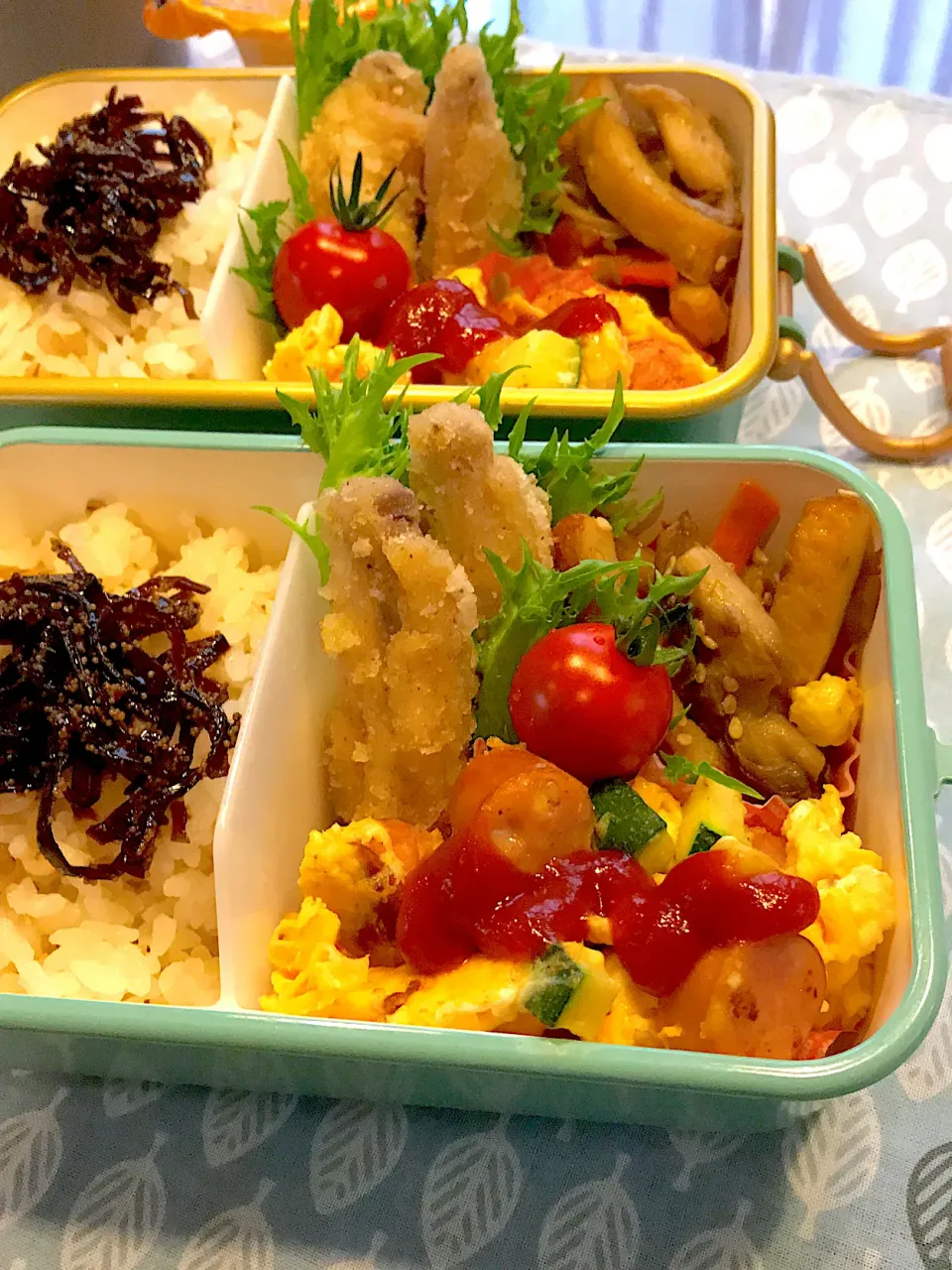 2021.7.13  ＊今日のお弁当＊さつまあげと舞茸のきんぴら＊|rinrin*mama*さん