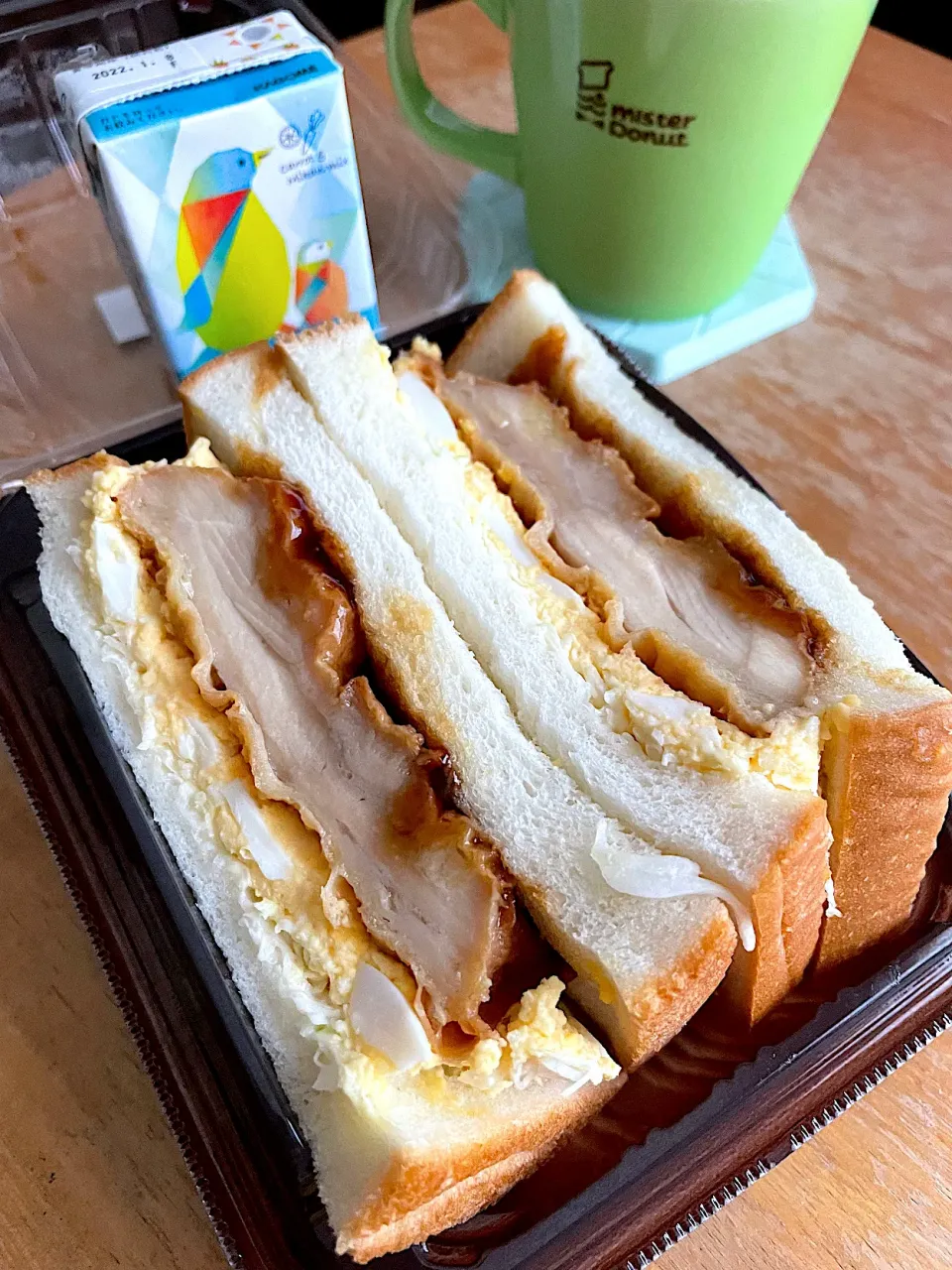 照り焼きチキンタマゴサンド🥪　　ろーちょん|るみおんさん