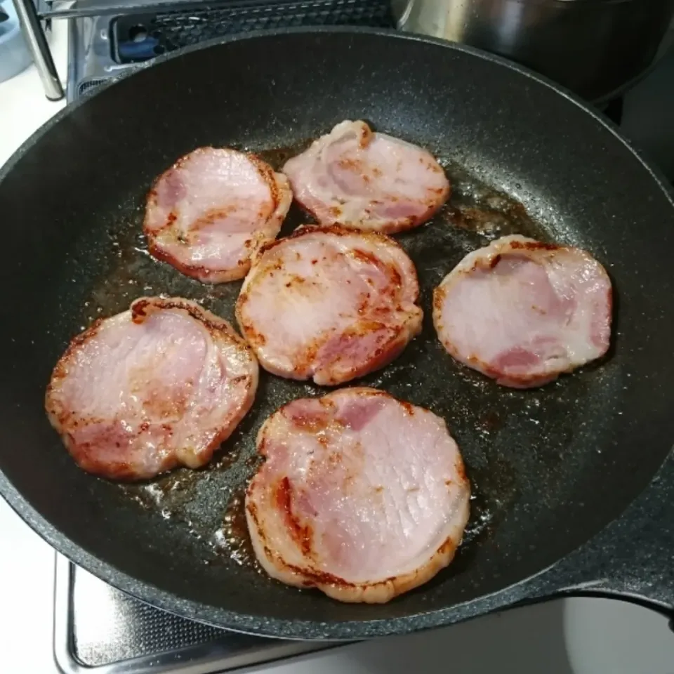 ロースハム焼きました|しまだ ちえこさん