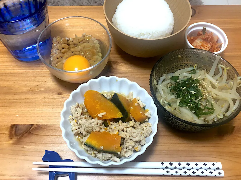 Snapdishの料理写真:かぼちゃのそぼろ煮|saknさん