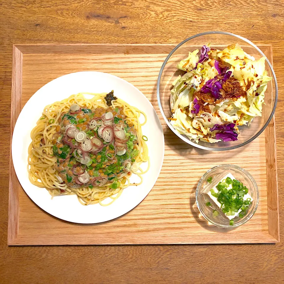 #vegan 
梅納豆スパゲティ|makiko_aさん