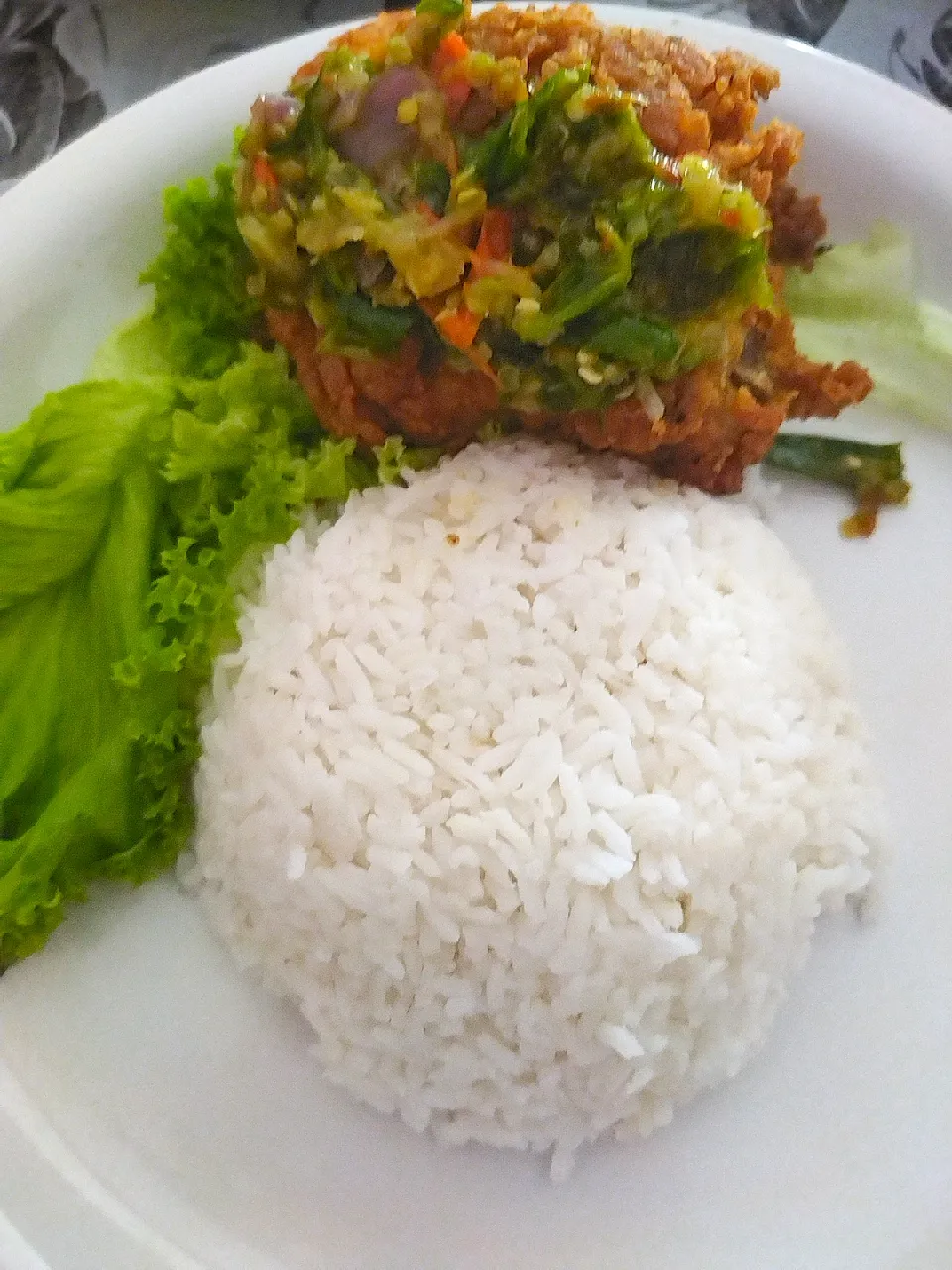 nasi ayam geprek|lailatul73さん