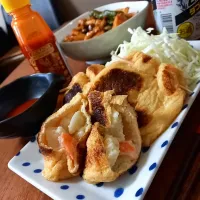 Snapdishの料理写真:油揚げｺﾛｯｹ