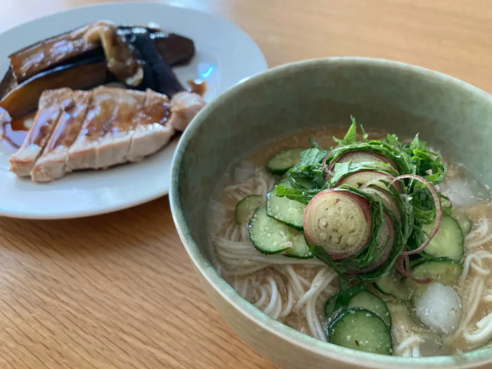 ＊冷や汁素麺＊|＊抹茶＊さん