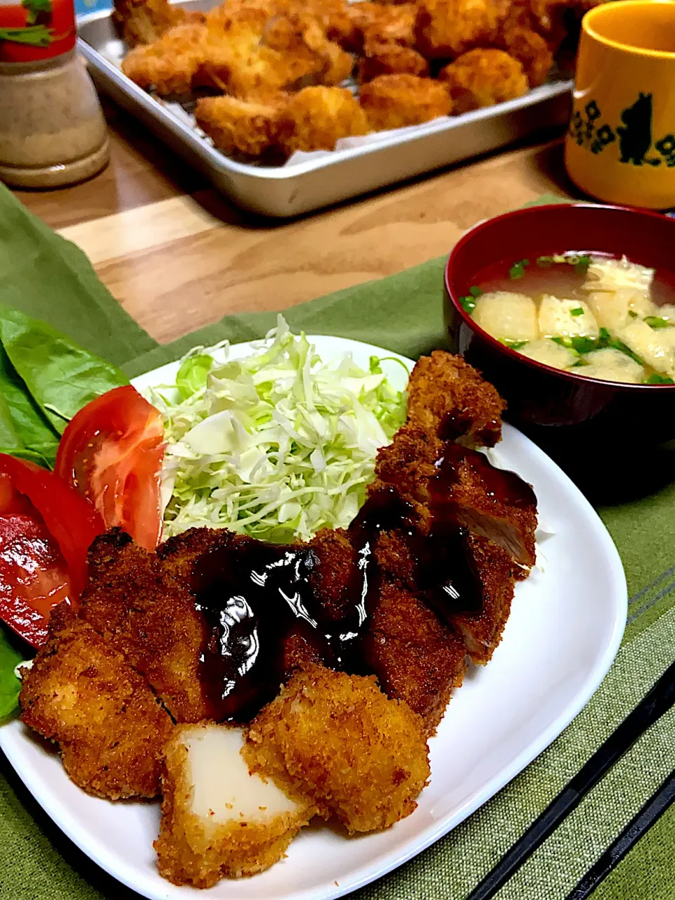 お夕飯は、トンカツとホタテフライ〜♪|renharuruさん