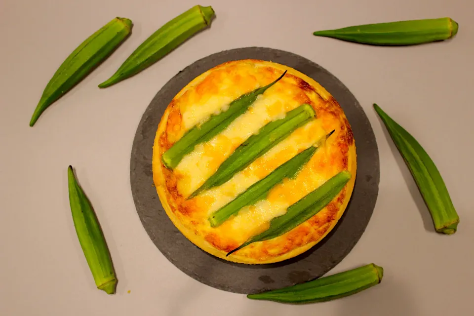 Mushroom and okura Quiche|Aayaさん