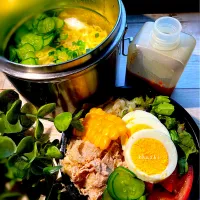 ピリ辛豚しゃぶ🐽つけ麺の小僧弁当🍱