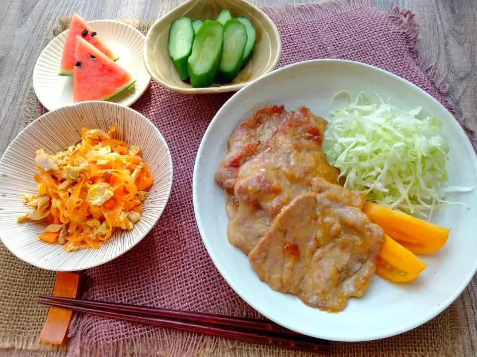 カレー風味の豚の生姜焼き|真希さん