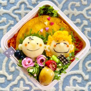 スヌーピーとチャーリーブラウンのお弁当3人分 きゃなみん Snapdish スナップディッシュ Id To8mda