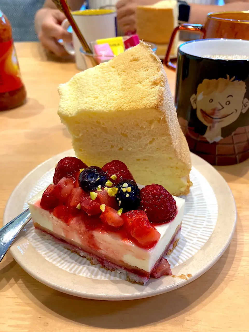 師匠のシフォンとピカールのケーキ|ふくながさん