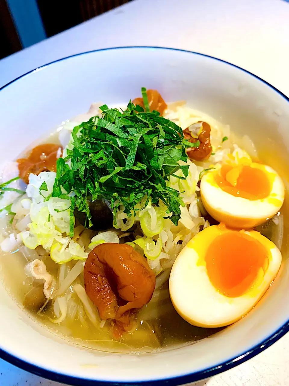 梅干しでサッパリ塩肉うどん|おとさん