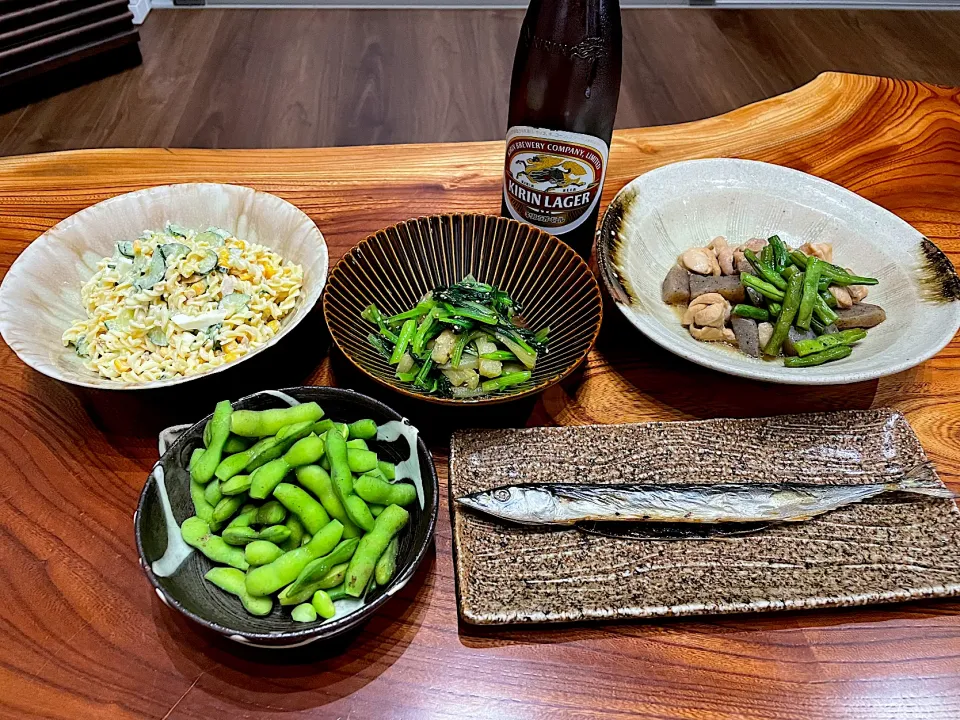 2021.7.16 鶏と蒟蒻の甘辛煮🍻🍻🍻|ゆみずさん