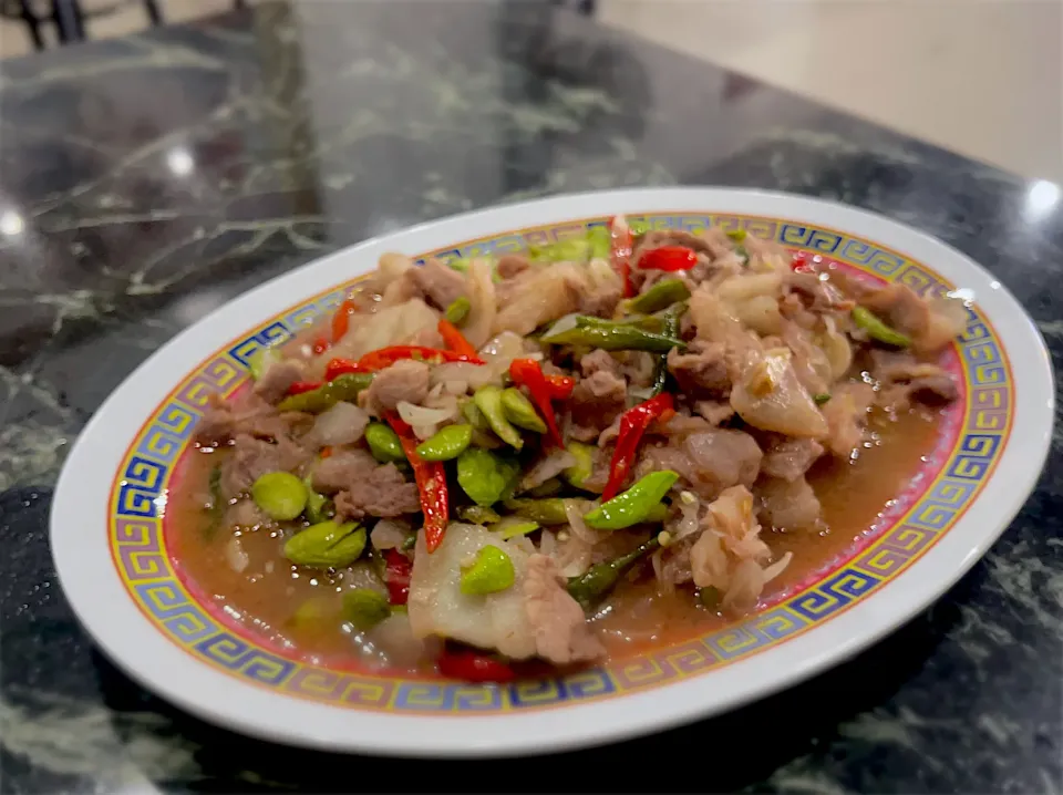 หมูผัดกะปิพริกสะตอ|Thanakritさん