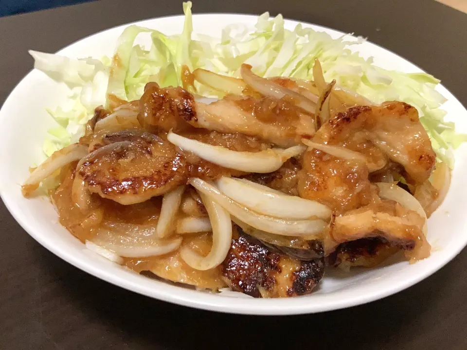 鶏むね肉の生姜焼き|リョウスケさん