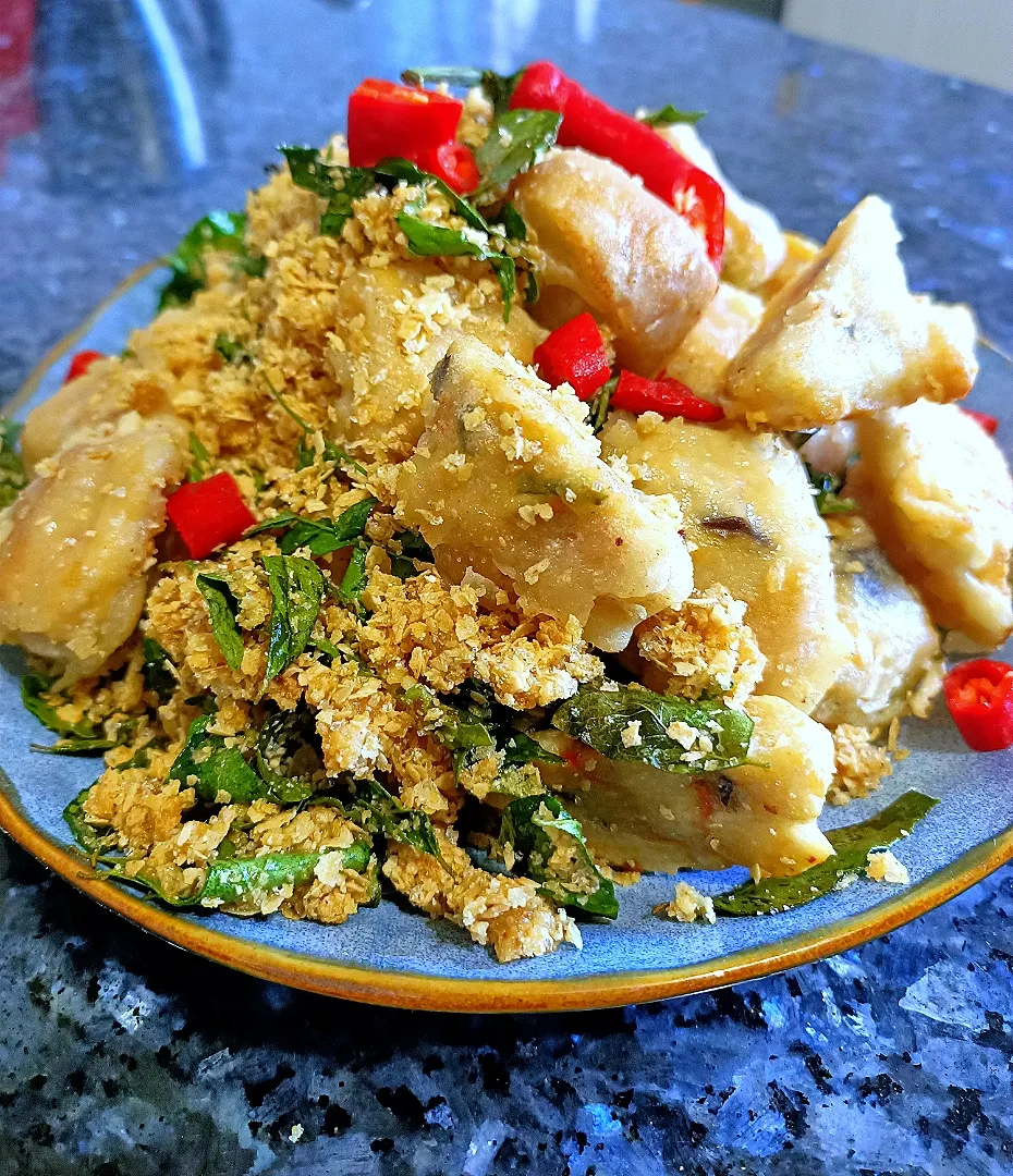 Crispy Oats Fried Tofu 😋🤤|Fatmamaさん